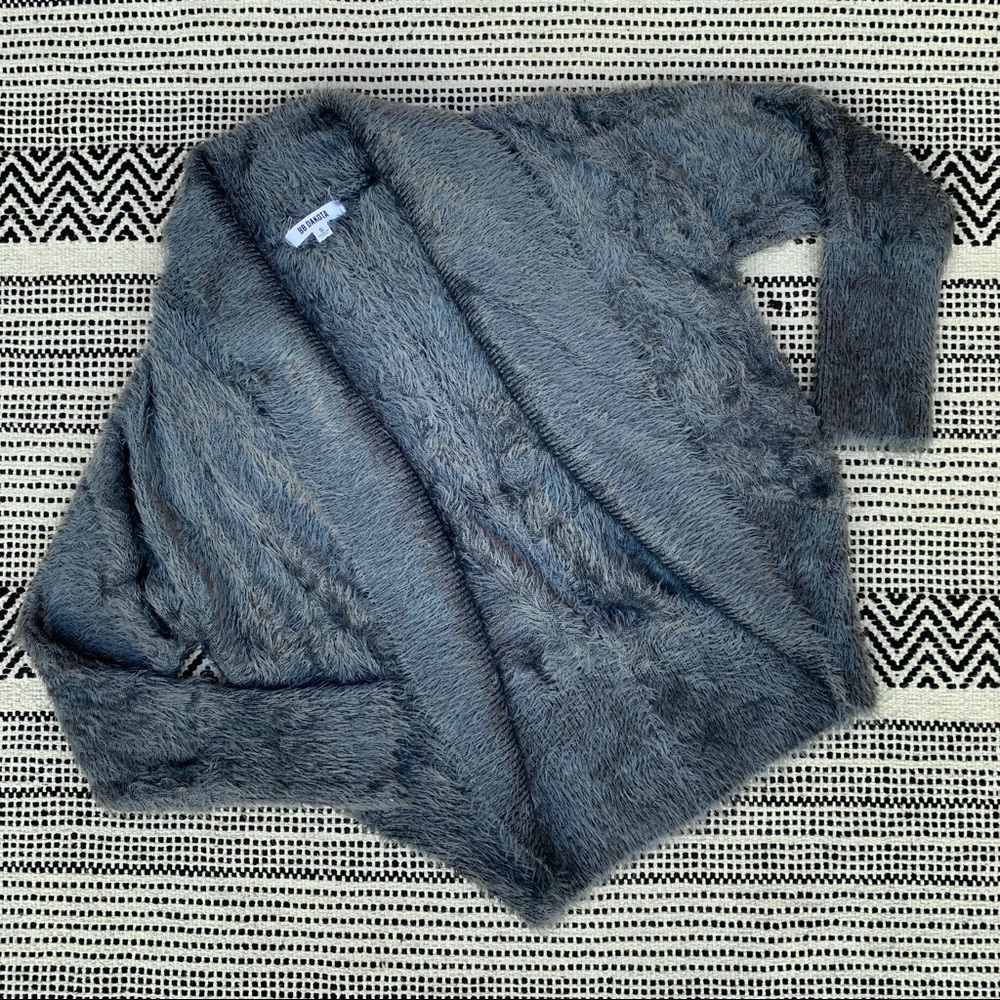 BB Dakota Fuzzy Grey Edwin Sweater size S